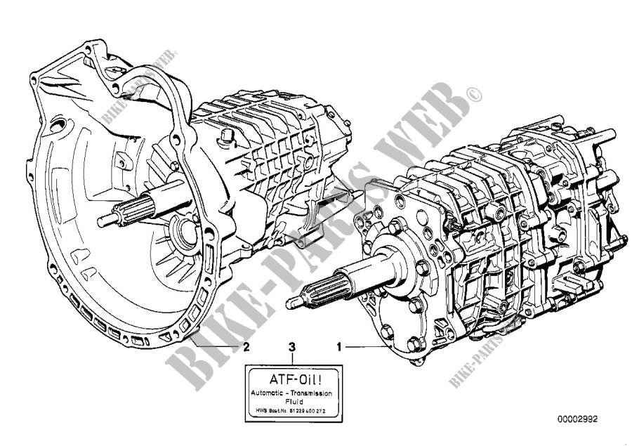 Manual gearbox for BMW 728i 1979