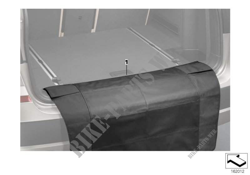 Protective mat, loading sill for BMW X6 35iX 2014