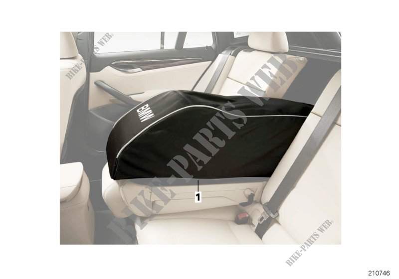 Ski and snowboard bag for BMW X1 18dX 2008