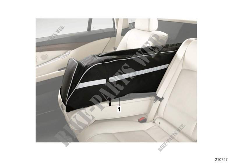 Ski and snowboard bag for BMW X6 M 2013