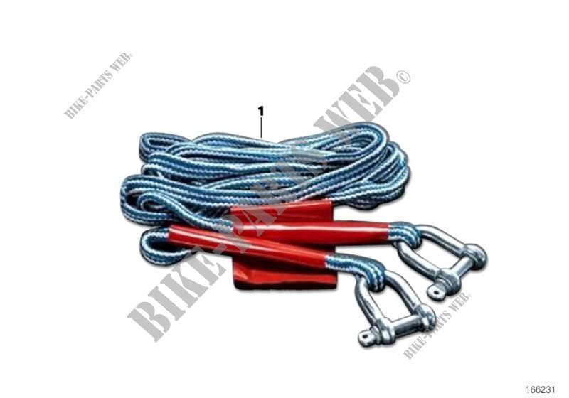 Tow cable for BMW 318i 1984