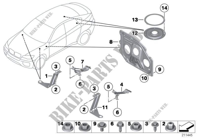 Various body parts for BMW X6 35iX 2014