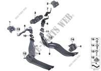 Air duct for BMW X4 30dX 2013