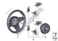 Airbag sports steering wheel, leather for BMW Z4 28i 2011