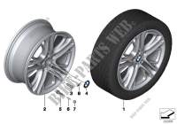 BMW LA wheel, M double spoke 310 for BMW X6 M50dX 2011