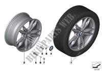 BMW LA wheel, M double spoke 436 for BMW 120dX 2012