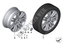 BMW LA wheel M star spoke 383 17\ for BMW 118d 2011