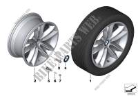 BMW LA wheel, double spoke 421 for BMW X1 16d 2012