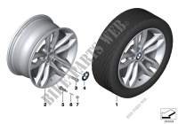 BMW LA wheel, double spoke 424 for BMW X6 M50dX 2011
