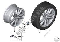 BMW LA wheel double spoke 446   18\ for BMW X5 35iX 2013