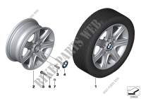 BMW LA wheel, star spoke 377 for BMW 116d 2012