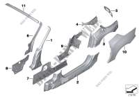 Body side frame parts for BMW Z4 18i 2012