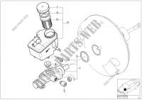 Brake master cylinder/expansion tank for BMW 330i 2000