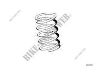 Coil spring, front for BMW 728i 1979