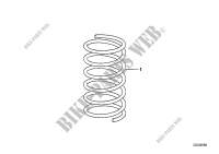 Coil spring, front for BMW M535i 1985