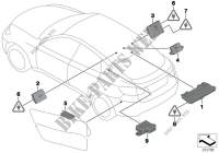 Components, antenna amplifier, diversity for BMW X6 30dX 2007