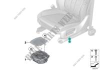 Components central bass for BMW X6 35iX 2014