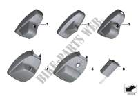 Covers, inside mirror for BMW X5 4.8i 2006