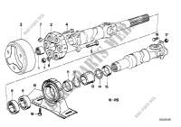 Drive shaft,univ.joint/centre mounting for BMW 320i 1982