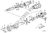 Drive shaft,univ.joint/centre mounting for BMW 525i 1989