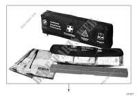 Emergency bag for BMW X6 35iX 2014