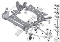 Frnt axle support,wishbone/tension strut for BMW X4 35iX 2013