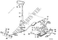 Gear shift parts, automatic gearbox for BMW 525td 1993
