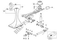 Gearshift, mechanical transmission for BMW 840i 1993