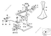 Gearshift, mechanical transmission for BMW 318i 1987