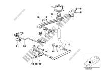 Gearshift, mechanical transmission for BMW 735i 1985