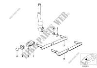 Gearshift, mechanical transmission for BMW 732i 1979