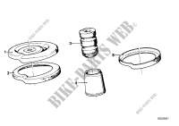 Guide support/spring pad/attaching parts for BMW 735i 1985