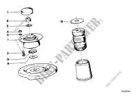 Guide support/spring pad/attaching parts for BMW 732i 1979