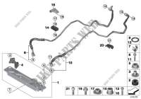 Heat exch./transmission oil cooler line for BMW X6 35iX 2009