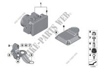 Hydro unit DSC/fastening/sensors for BMW 335i 2012