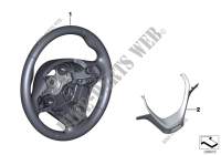 Individual sports steering wheel,leather for BMW 335iX 2011