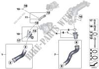 Intake manifold supercharg.air duct/AGR for BMW X5 25dX 2012