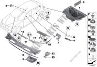 Mounting parts, body for BMW X1 20iX 2010