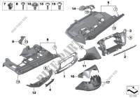 Mounting parts, instrument panel, bottom for BMW 640d 2015