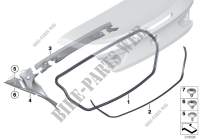 Mounting parts, rear lid for BMW 650i 2014