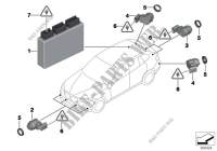Park Distance Control (PDC) for BMW X1 16d 2012