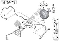 Power brake unit depression for BMW 535iX 2013