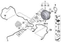 Power brake unit depression for BMW 535i 2009