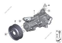 Power steering pump for BMW X5 40iX 2012