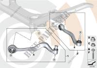 Repair kit, trailing links and wishbones for BMW 530i 2004