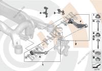Repair kits, control arms/wishbones for BMW 550i 2005