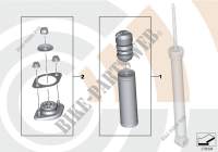 Repair kits, shock absorbers, rear for BMW 323i 1997