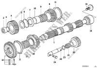 S5D...G countershaft/reverse gear for BMW 325i 2000