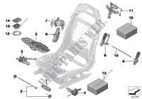 Seat, front, electrical system & drives for BMW X6 35iX 2014