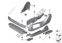 Seat front seat coverings for BMW X6 35iX 2014